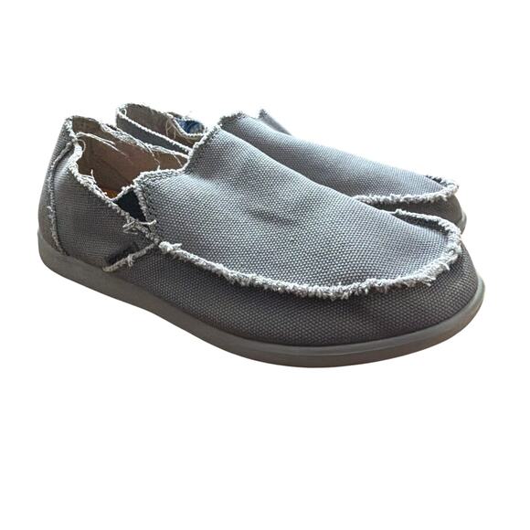 Crocs Men's Santa Cruz Slip On Loafers Gray Casual Shoes Size 9 - Picture 2 of 9